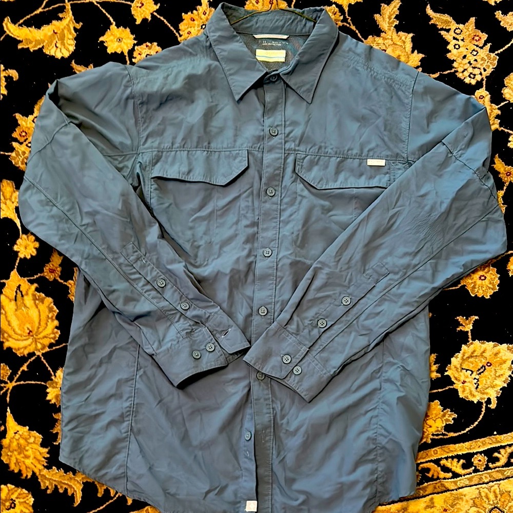Columbia Blue Sun Protection Shirt